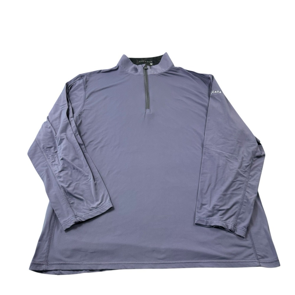 Greyson X Cascata Matte Purple Half Zip Performance Men's Pullover Size XL